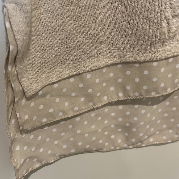 Mixed media short sleeved tunic top - Picture 3 of 5